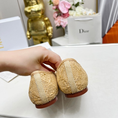 Replica Christian Dior Flat Shoes For Women #1210497 $96.00 USD for Wholesale