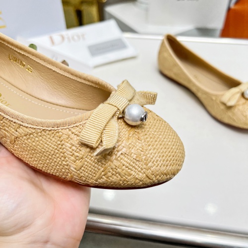 Replica Christian Dior Flat Shoes For Women #1210497 $96.00 USD for Wholesale