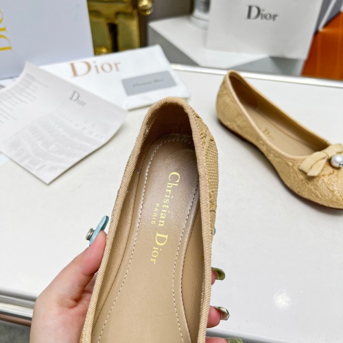 Replica Christian Dior Flat Shoes For Women #1210497 $96.00 USD for Wholesale