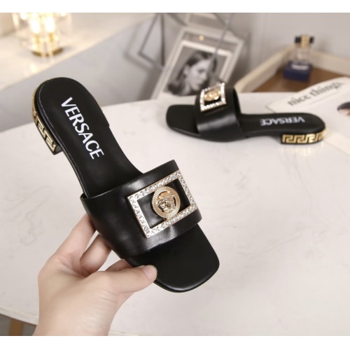 Replica Versace Slippers For Women #1210513 $80.00 USD for Wholesale