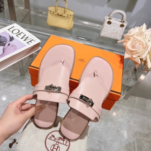 Replica Hermes Slippers For Women #1210535 $82.00 USD for Wholesale