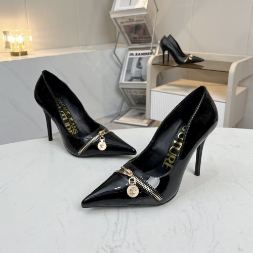 Replica Versace High-Heeled Shoes For Women #1210603 $82.00 USD for Wholesale