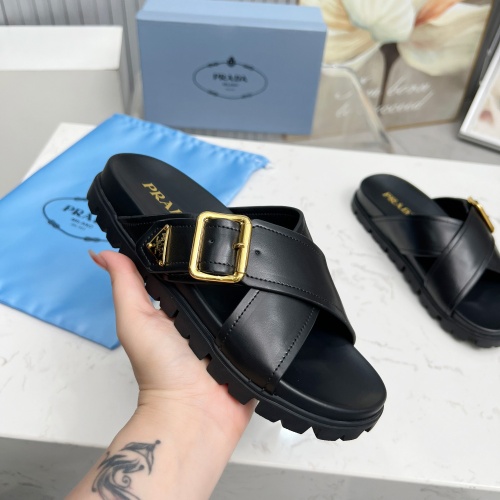 Replica Prada Slippers For Women #1210607 $85.00 USD for Wholesale