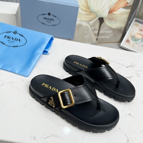 Replica Prada Slippers For Women #1210608 $85.00 USD for Wholesale