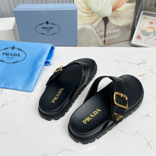 Replica Prada Slippers For Women #1210608 $85.00 USD for Wholesale