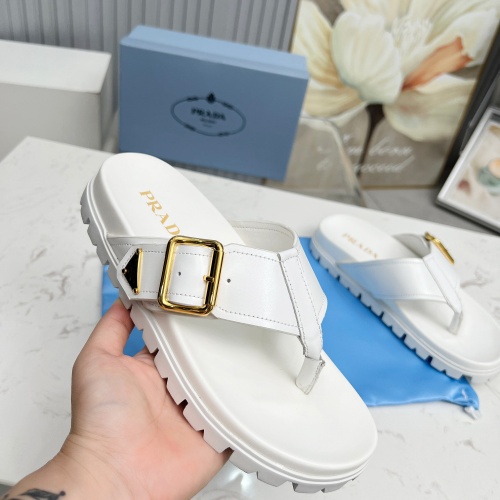 Replica Prada Slippers For Women #1210612 $85.00 USD for Wholesale