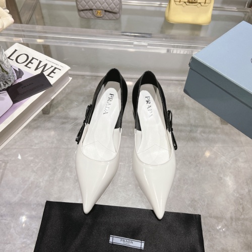 Replica Prada High-heeled Shoes For Women #1210641 $112.00 USD for Wholesale