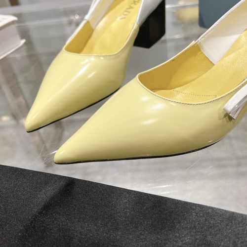 Replica Prada High-heeled Shoes For Women #1210642 $112.00 USD for Wholesale