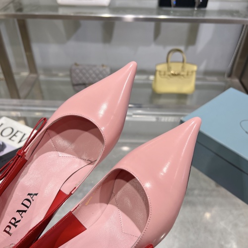 Replica Prada High-heeled Shoes For Women #1210644 $112.00 USD for Wholesale