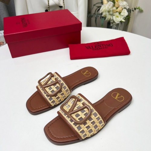 Valentino Slippers For Women #1210667 $82.00 USD, Wholesale Replica Valentino Slippers