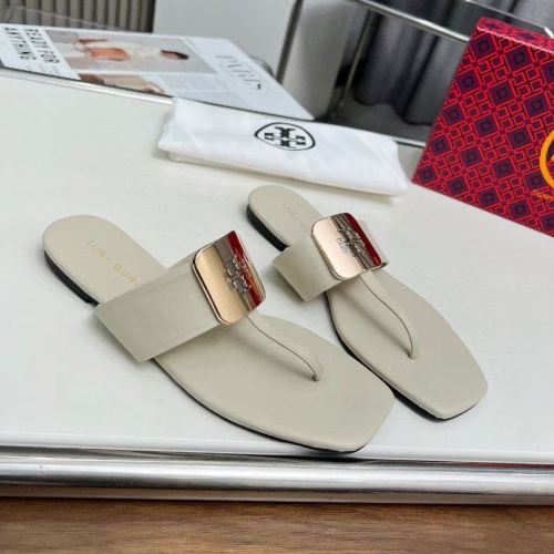 Replica Tory Burch TB Slippers For Women #1210966 $80.00 USD for Wholesale