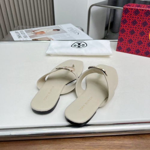 Replica Tory Burch TB Slippers For Women #1210966 $80.00 USD for Wholesale