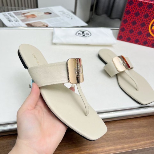 Replica Tory Burch TB Slippers For Women #1210966 $80.00 USD for Wholesale