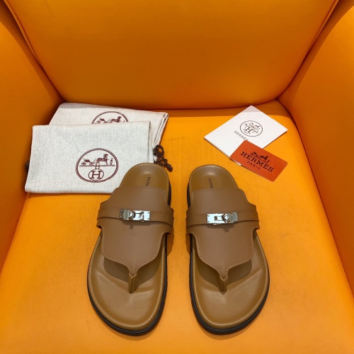 Hermes Slippers For Men #1211006 $102.00 USD, Wholesale Replica Hermes Slippers