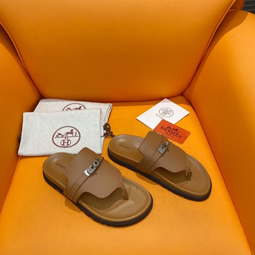 Replica Hermes Slippers For Men #1211006 $102.00 USD for Wholesale