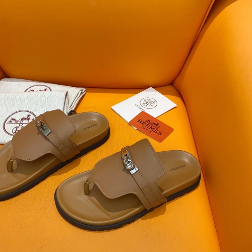 Replica Hermes Slippers For Men #1211006 $102.00 USD for Wholesale