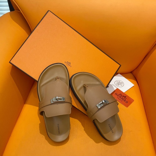 Replica Hermes Slippers For Men #1211006 $102.00 USD for Wholesale