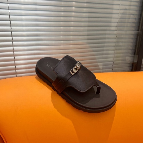 Replica Hermes Slippers For Men #1211007 $102.00 USD for Wholesale