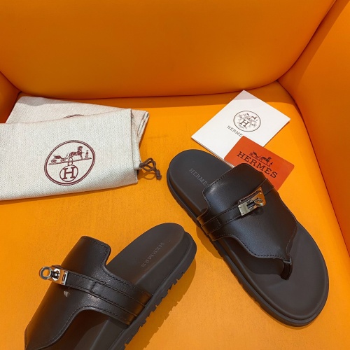 Replica Hermes Slippers For Men #1211007 $102.00 USD for Wholesale