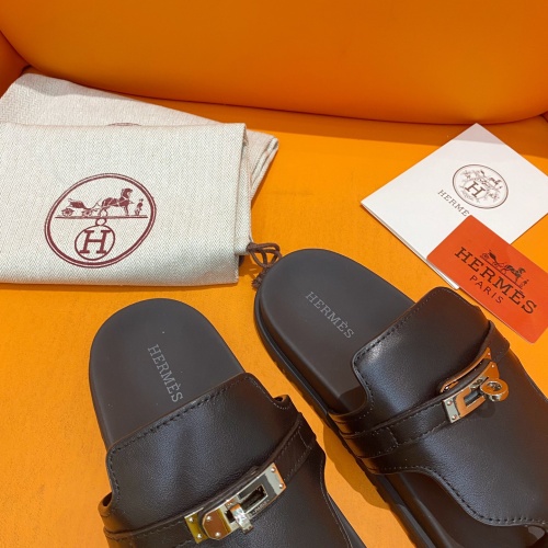 Replica Hermes Slippers For Men #1211007 $102.00 USD for Wholesale