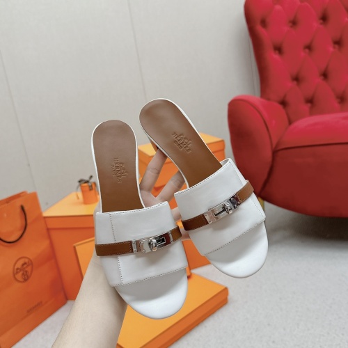 Replica Hermes Slippers For Women #1211011 $102.00 USD for Wholesale