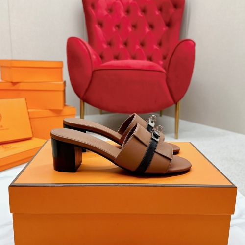 Replica Hermes Slippers For Women #1211012 $102.00 USD for Wholesale