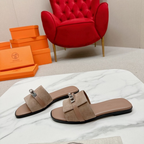 Replica Hermes Slippers For Women #1211015 $102.00 USD for Wholesale