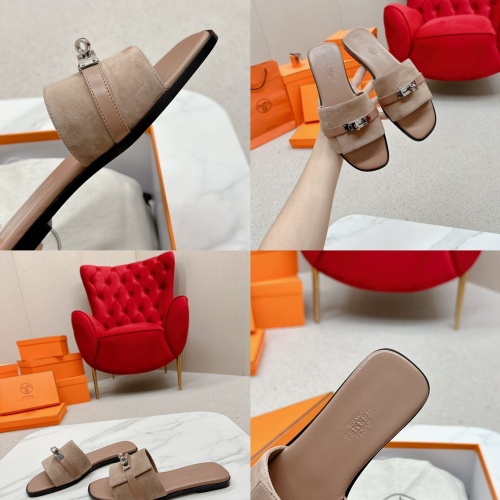 Replica Hermes Slippers For Women #1211015 $102.00 USD for Wholesale