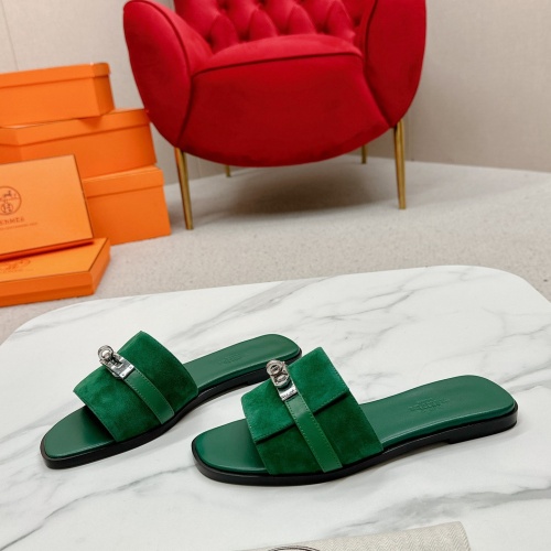 Replica Hermes Slippers For Women #1211016 $102.00 USD for Wholesale