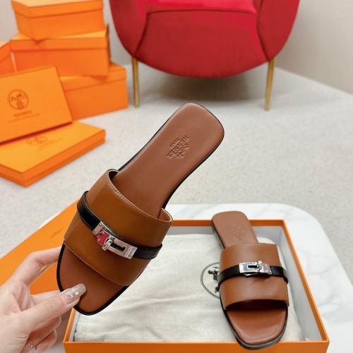 Replica Hermes Slippers For Women #1211018 $102.00 USD for Wholesale