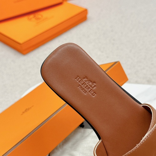 Replica Hermes Slippers For Women #1211018 $102.00 USD for Wholesale