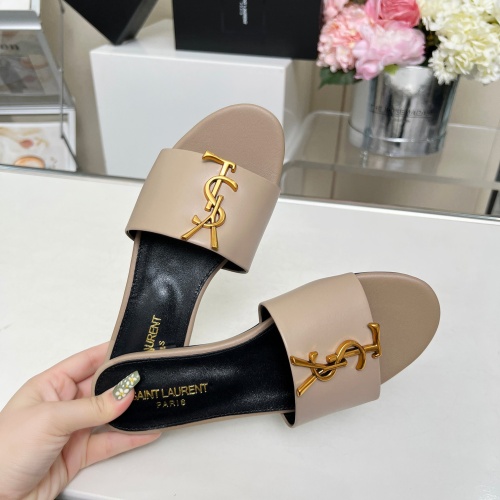 Replica Yves Saint Laurent YSL Slippers For Women #1211057 $80.00 USD for Wholesale