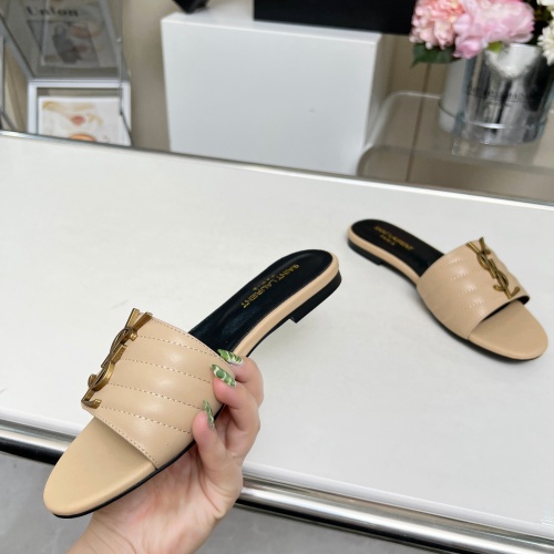 Replica Yves Saint Laurent YSL Slippers For Women #1211072 $80.00 USD for Wholesale