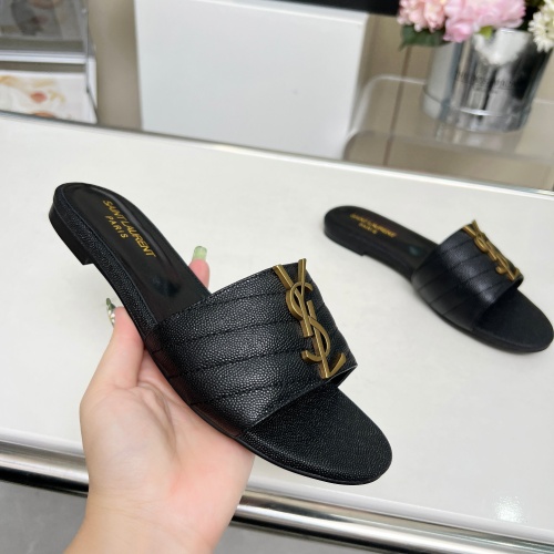 Replica Yves Saint Laurent YSL Slippers For Women #1211075 $80.00 USD for Wholesale