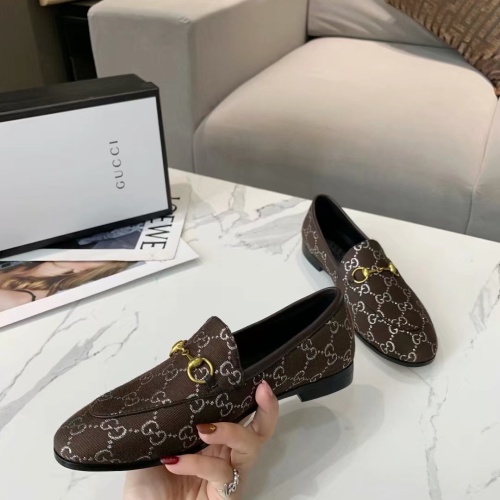 Replica Gucci Oxfords Shoes For Women #1211290 $80.00 USD for Wholesale