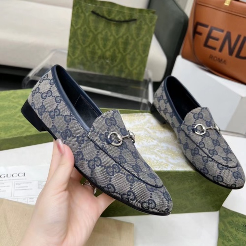 Replica Gucci Oxfords Shoes For Women #1211357 $98.00 USD for Wholesale