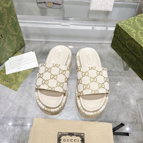 Replica Gucci Slippers For Women #1211361 $85.00 USD for Wholesale