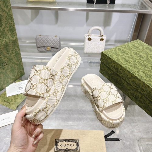 Replica Gucci Slippers For Women #1211361 $85.00 USD for Wholesale