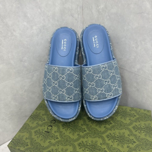 Replica Gucci Slippers For Women #1211365 $80.00 USD for Wholesale