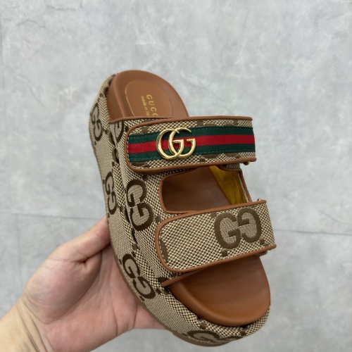 Replica Gucci Slippers For Women #1211383 $88.00 USD for Wholesale