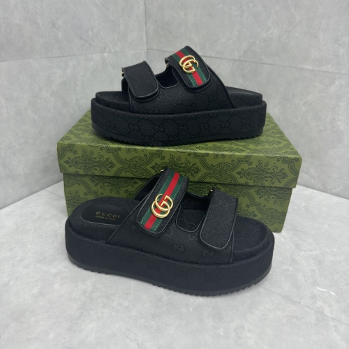 Replica Gucci Slippers For Women #1211387 $88.00 USD for Wholesale