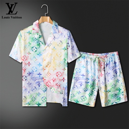 Louis Vuitton LV Tracksuits Short Sleeved For Men #1211415 $72.00 USD, Wholesale Replica Louis Vuitton LV Tracksuits