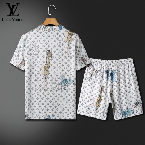 Replica Louis Vuitton LV Tracksuits Short Sleeved For Men #1211417 $72.00 USD for Wholesale