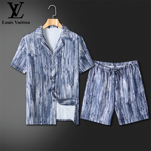 Louis Vuitton LV Tracksuits Short Sleeved For Men #1211420 $72.00 USD, Wholesale Replica Louis Vuitton LV Tracksuits