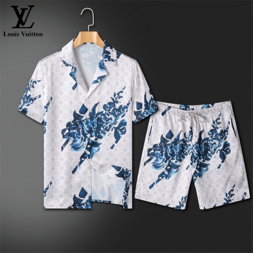 Louis Vuitton LV Tracksuits Short Sleeved For Men #1211421 $72.00 USD, Wholesale Replica Louis Vuitton LV Tracksuits