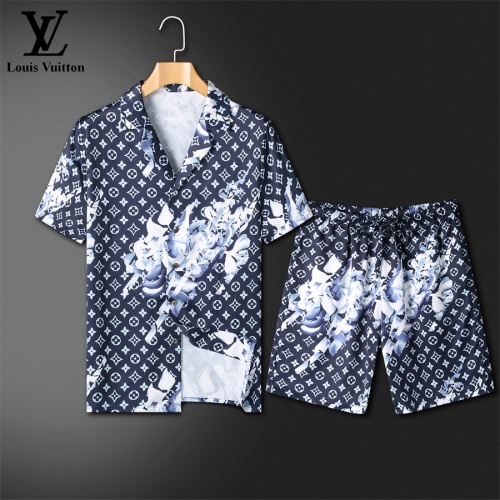 Louis Vuitton LV Tracksuits Short Sleeved For Men #1211436 $72.00 USD, Wholesale Replica Louis Vuitton LV Tracksuits