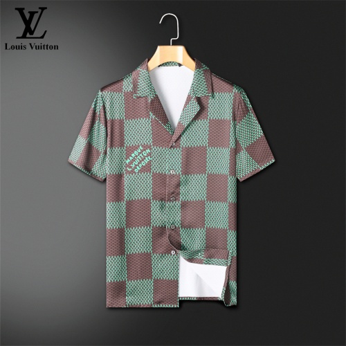 Replica Louis Vuitton LV Tracksuits Short Sleeved For Men #1211445 $72.00 USD for Wholesale