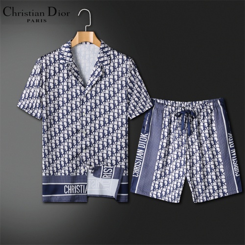 Christian Dior Tracksuits Short Sleeved For Men #1211447 $72.00 USD, Wholesale Replica Christian Dior Tracksuits