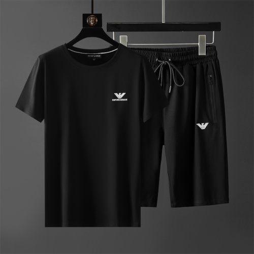 Armani Tracksuits Short Sleeved For Men #1211489 $64.00 USD, Wholesale Replica Armani Tracksuits