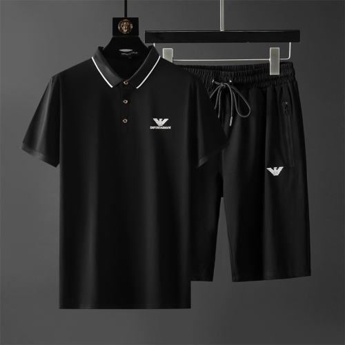 Armani Tracksuits Short Sleeved For Men #1211506 $68.00 USD, Wholesale Replica Armani Tracksuits